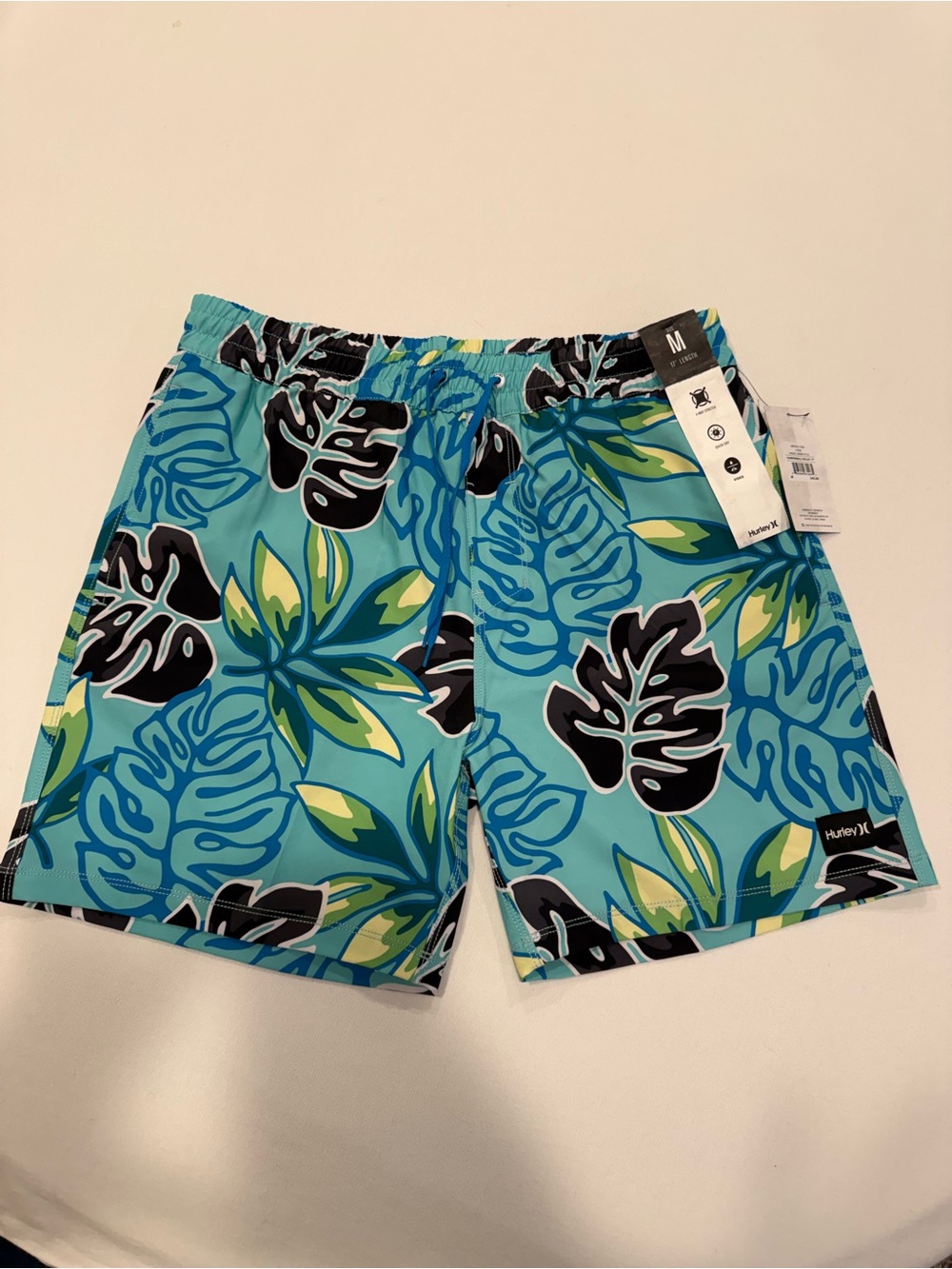 Hurley Cannonball Volley 17” Tropical Swim Trunks NWT